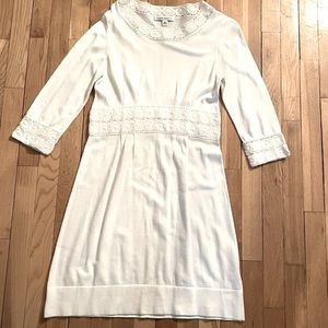 Banana republic crochet white dress